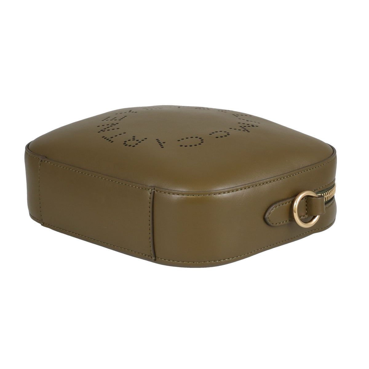 Stella McCartney Logo Camera Bag Khaki Faux Leather