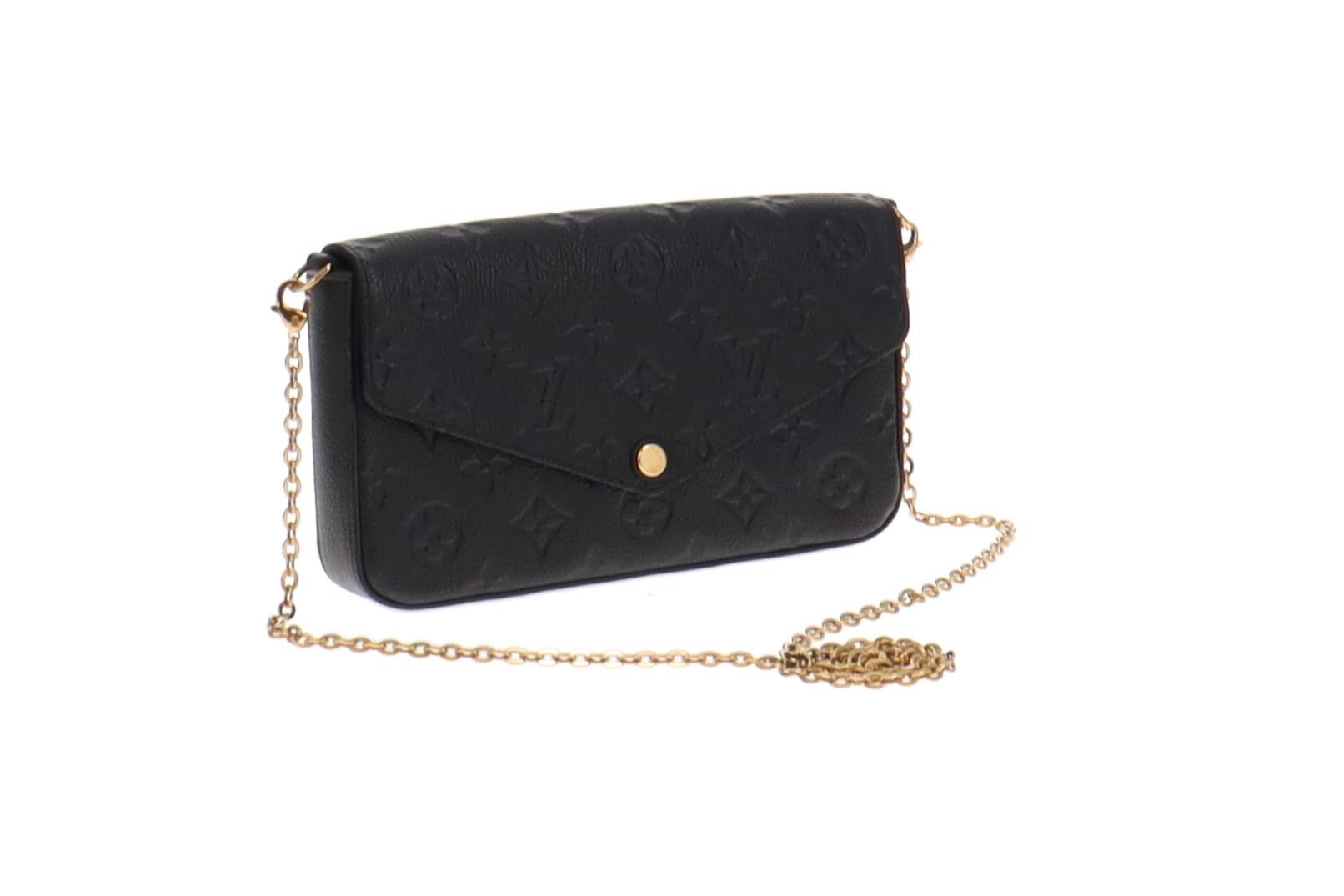 Louis Vuitton Noir Empreinte Leather Pochette Felicie SP2147