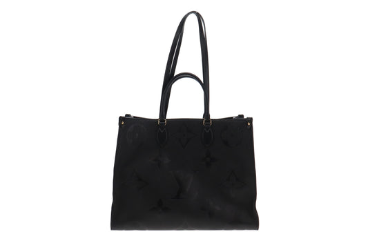 Louis Vuitton Noir Empreinte Leather Onthego GM (NFID Chip)
