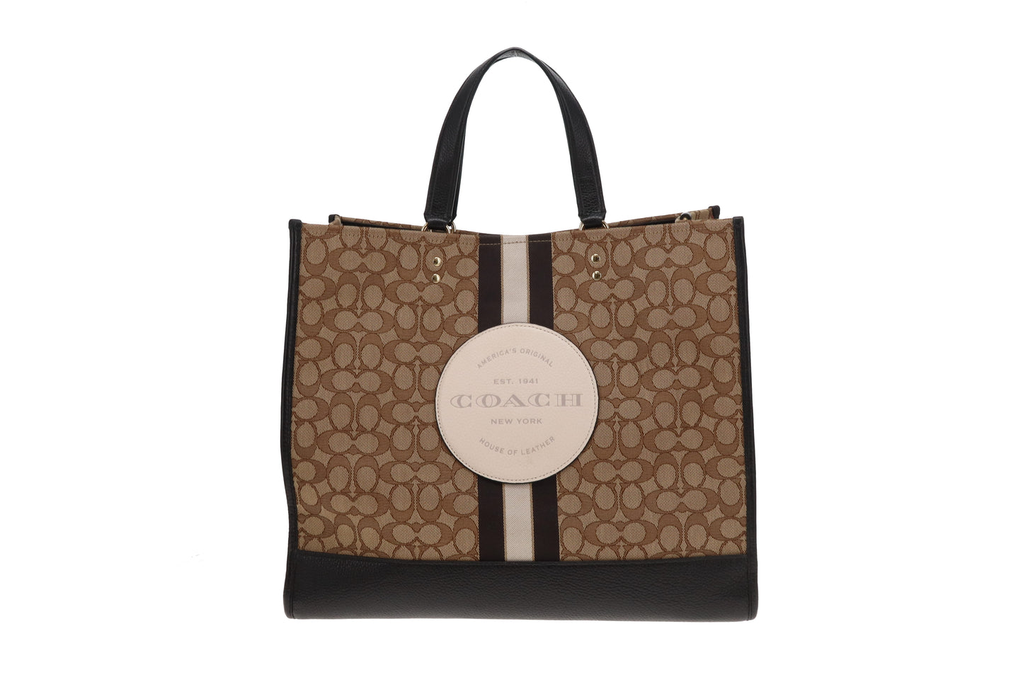 Coach Dempsey Large Signature Tote (No Shoulder Strap)