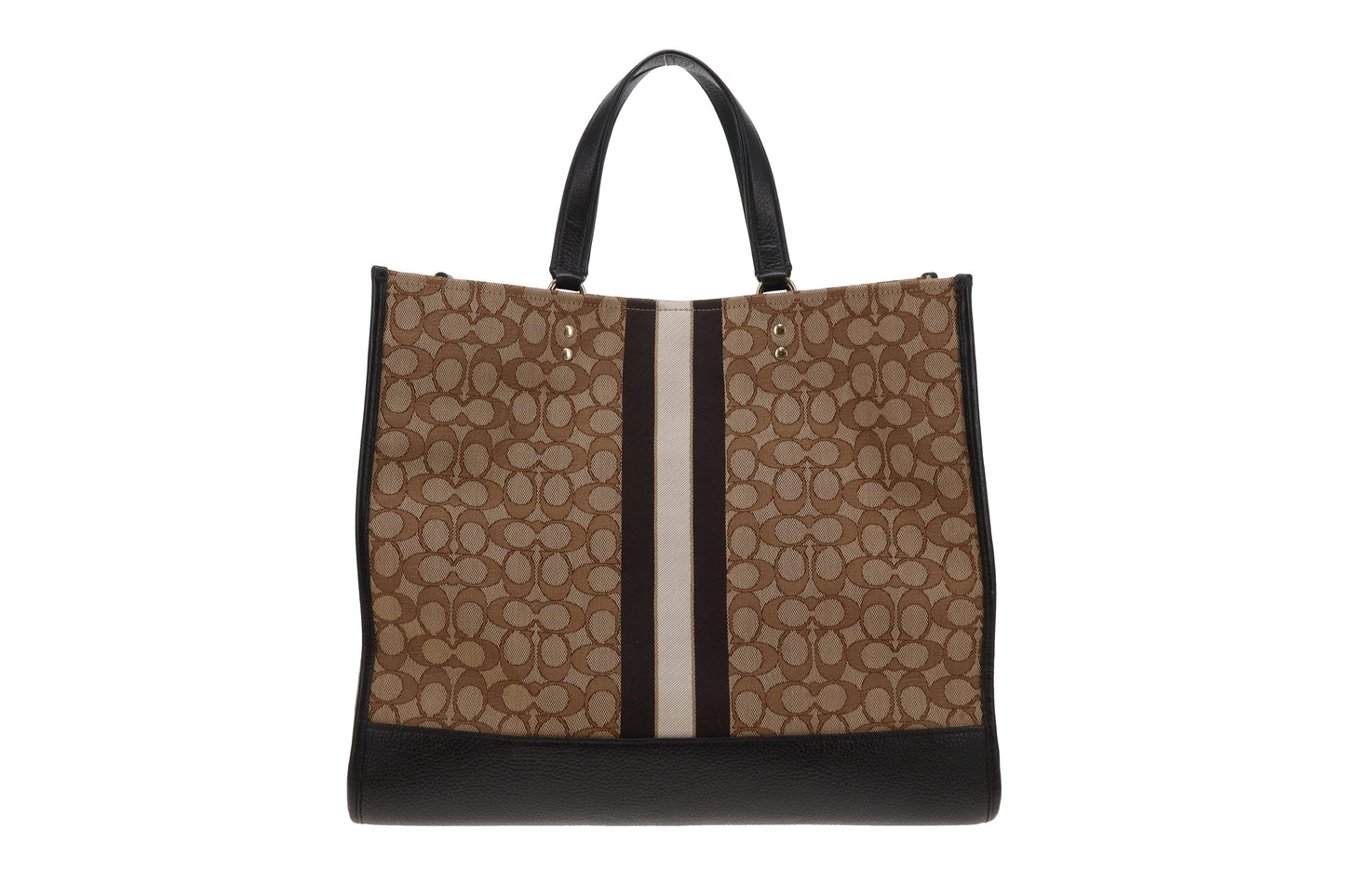 Coach Dempsey Large Signature Tote (No Shoulder Strap)
