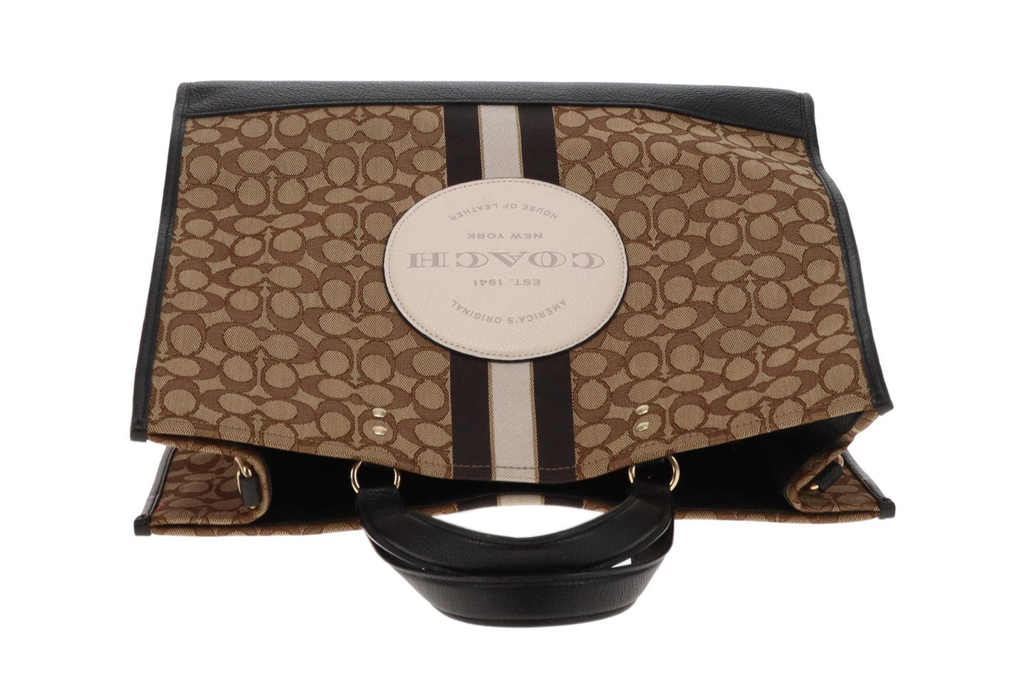 Coach Dempsey Large Signature Tote (No Shoulder Strap)