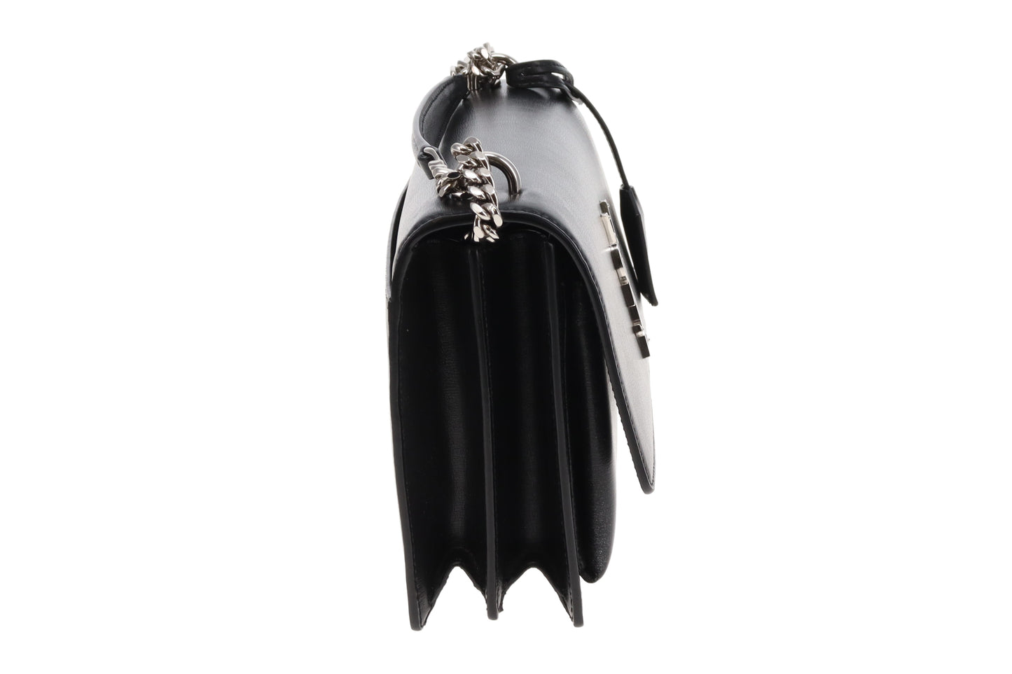 Saint Laurent Sunset Medium Black Leather SHW 2024