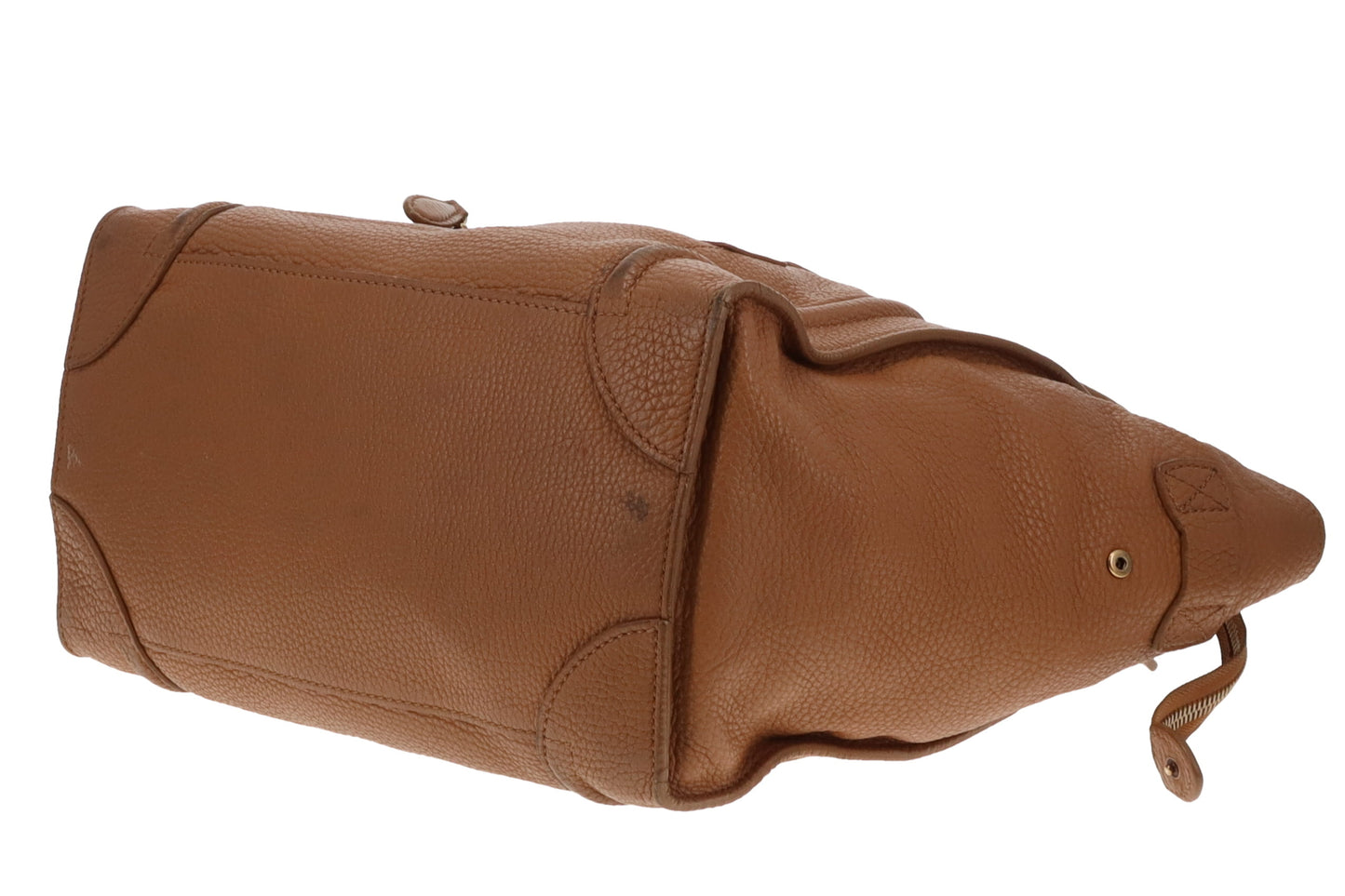 Celine Tan Grained Leather Mini Luggage Bag