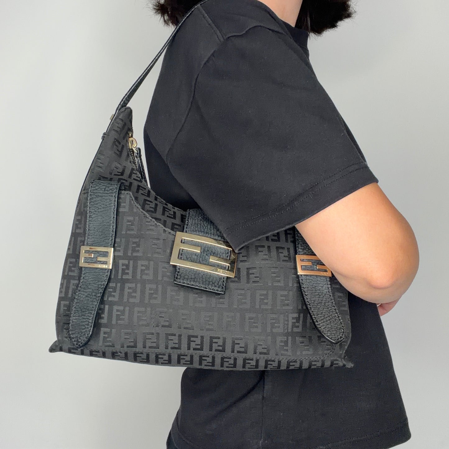 Fendi Sweet Shoulder Bag Black Zucchino