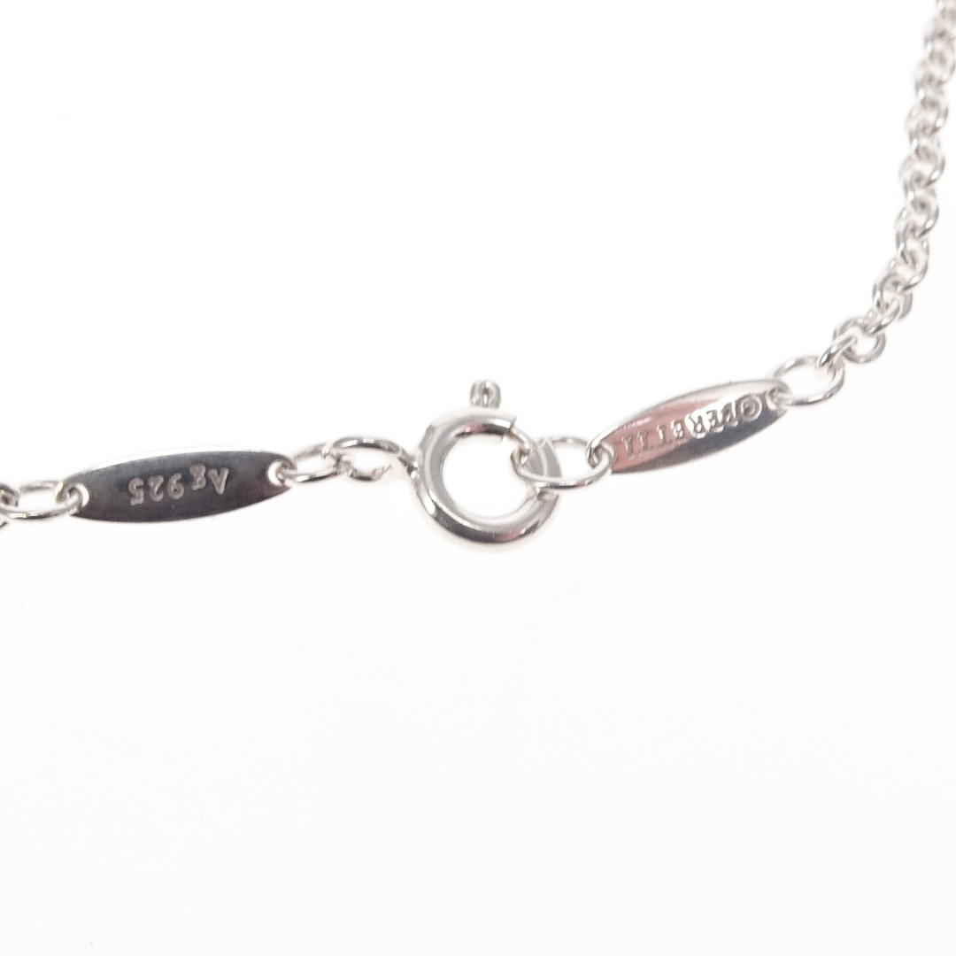 Tiffany & Co Open Heart Lariat Necklace Elsa Peretti Sterling Silver