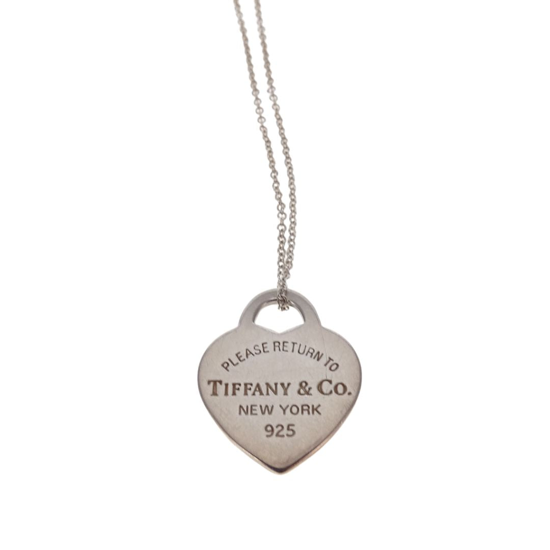 Tiffany & Co RTT Heart Tag Necklace Sterling Silver 2