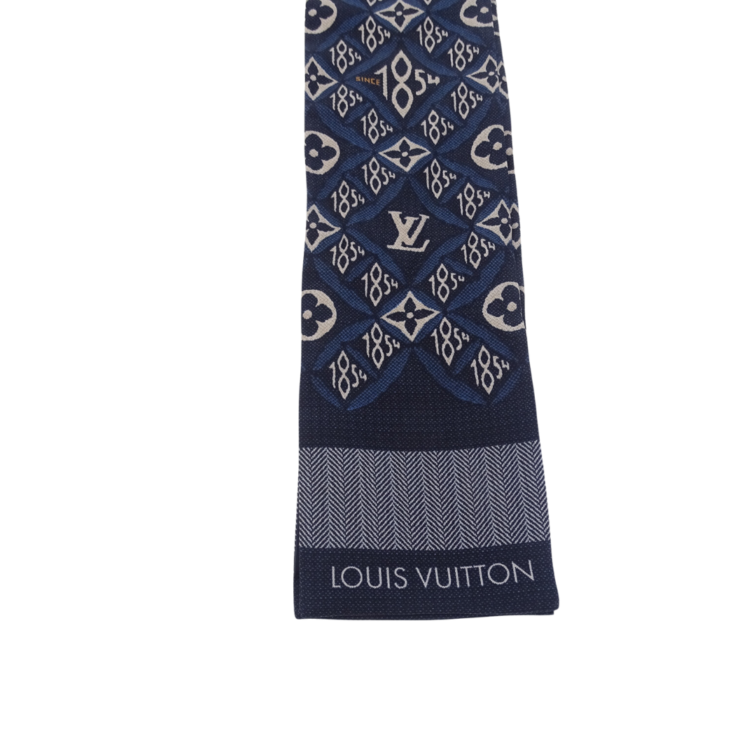 Louis Vuitton Since 1854 Navy Silk Bandeau