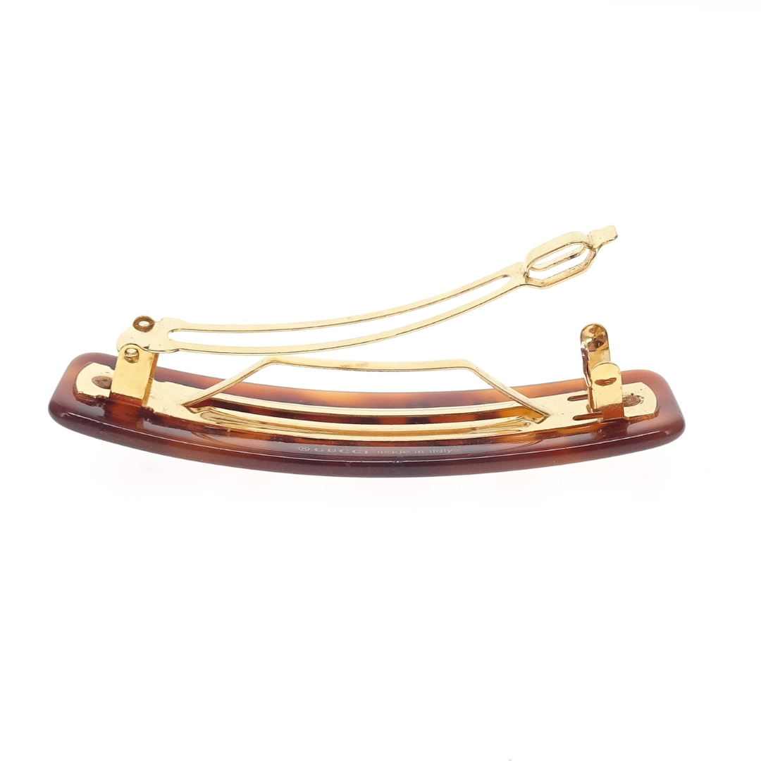 Gucci Crystal Logo Single Hair Clip
