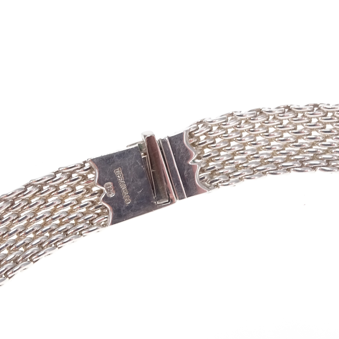 Tiffany & Co Somerset Mesh Necklace Sterling Silver