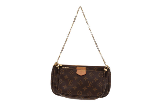 Louis Vuitton Multi Pochette Accessoires Monogram With Pink Adjustable Strap 2022