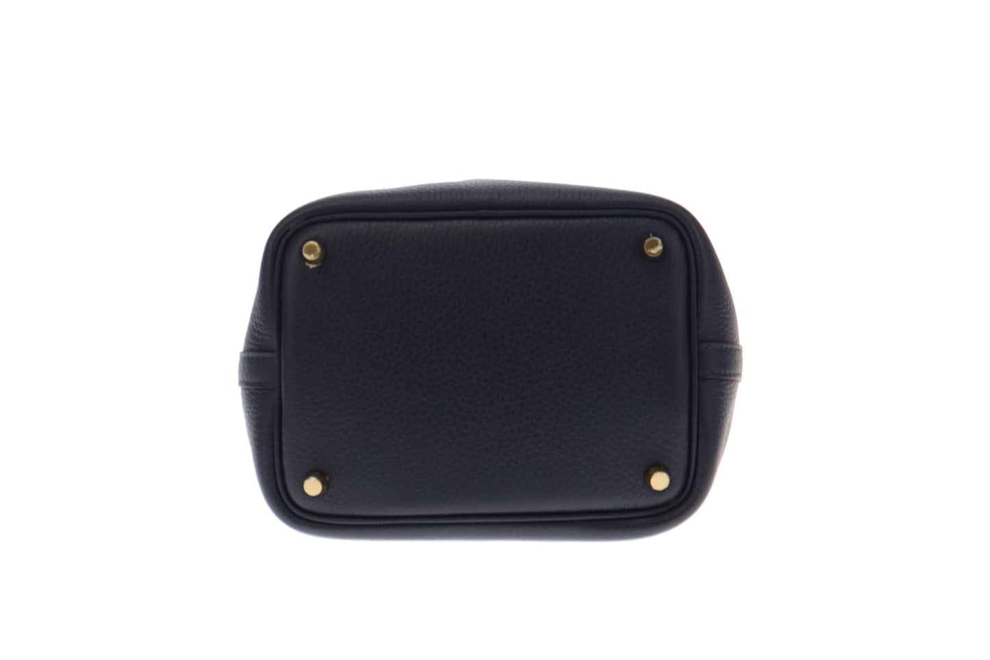 Hermes Bleu Nuit Clemence and Gold Hardware Picotin 18  - 2022