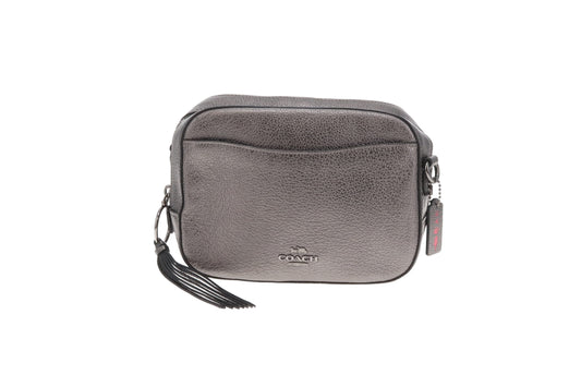 Coach Camera Bag Metallic Leather