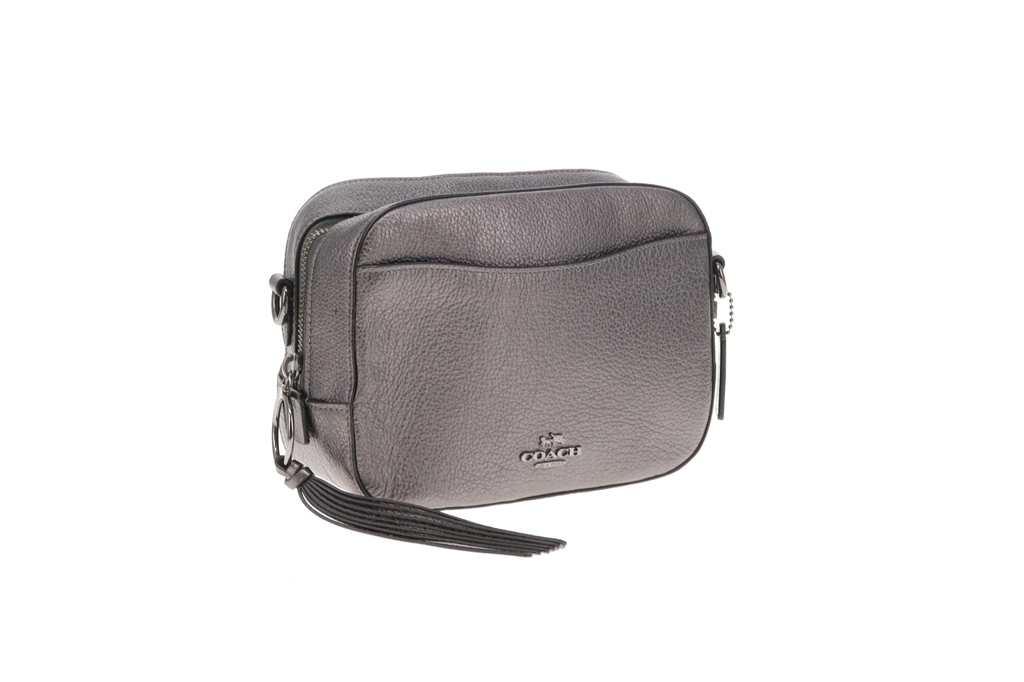 Coach Camera Bag Metallic Leather