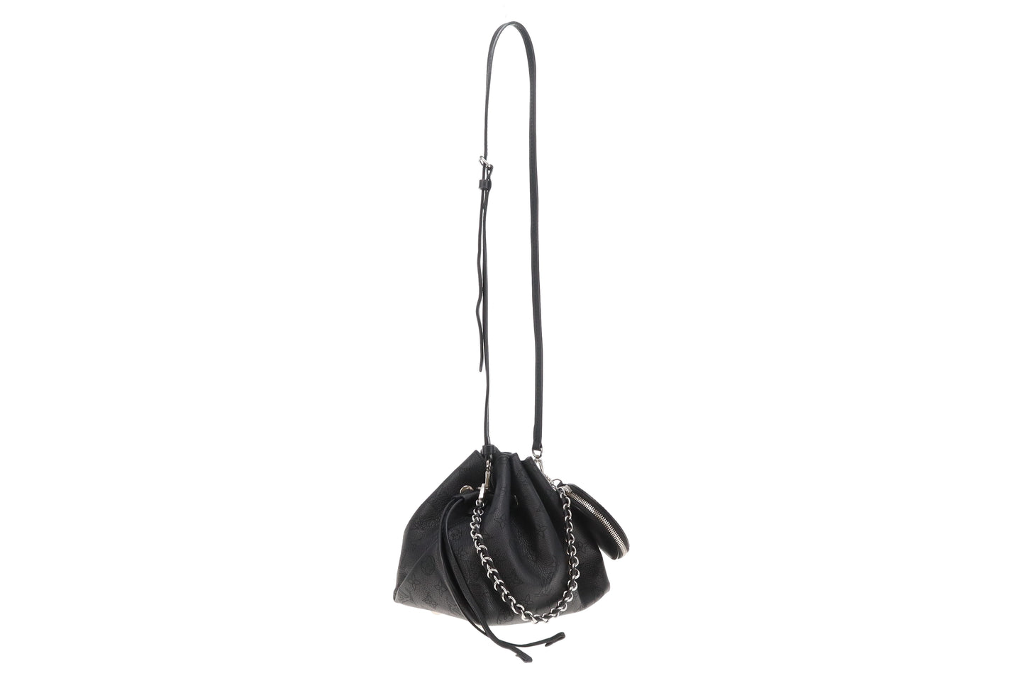 Louis Vuitton Bella Bucket Bag Black Mahina (NFID)