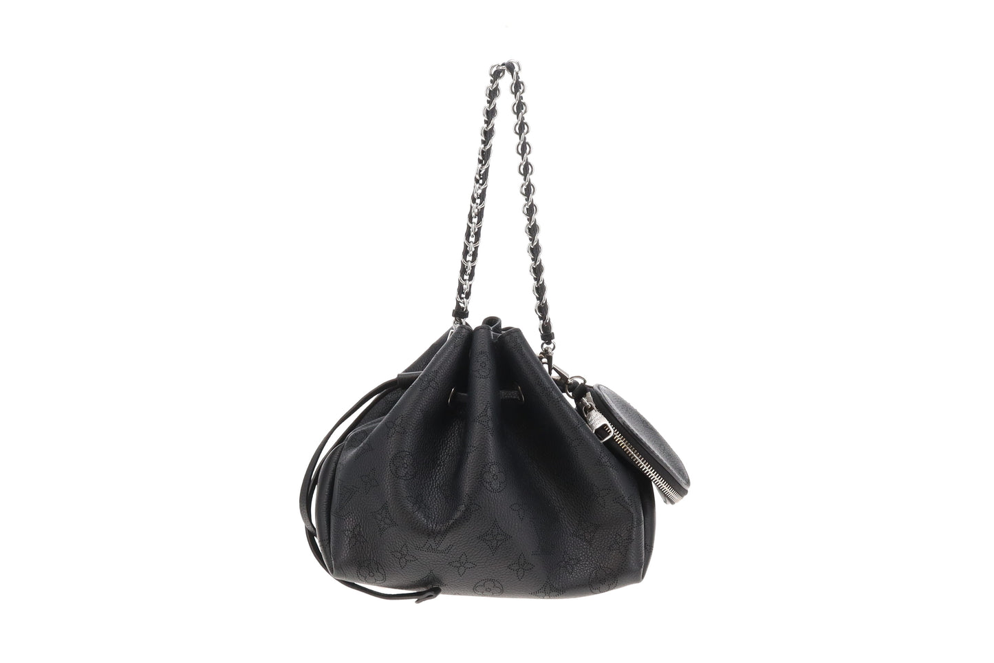 Louis Vuitton Bella Bucket Bag Black Mahina (NFID)