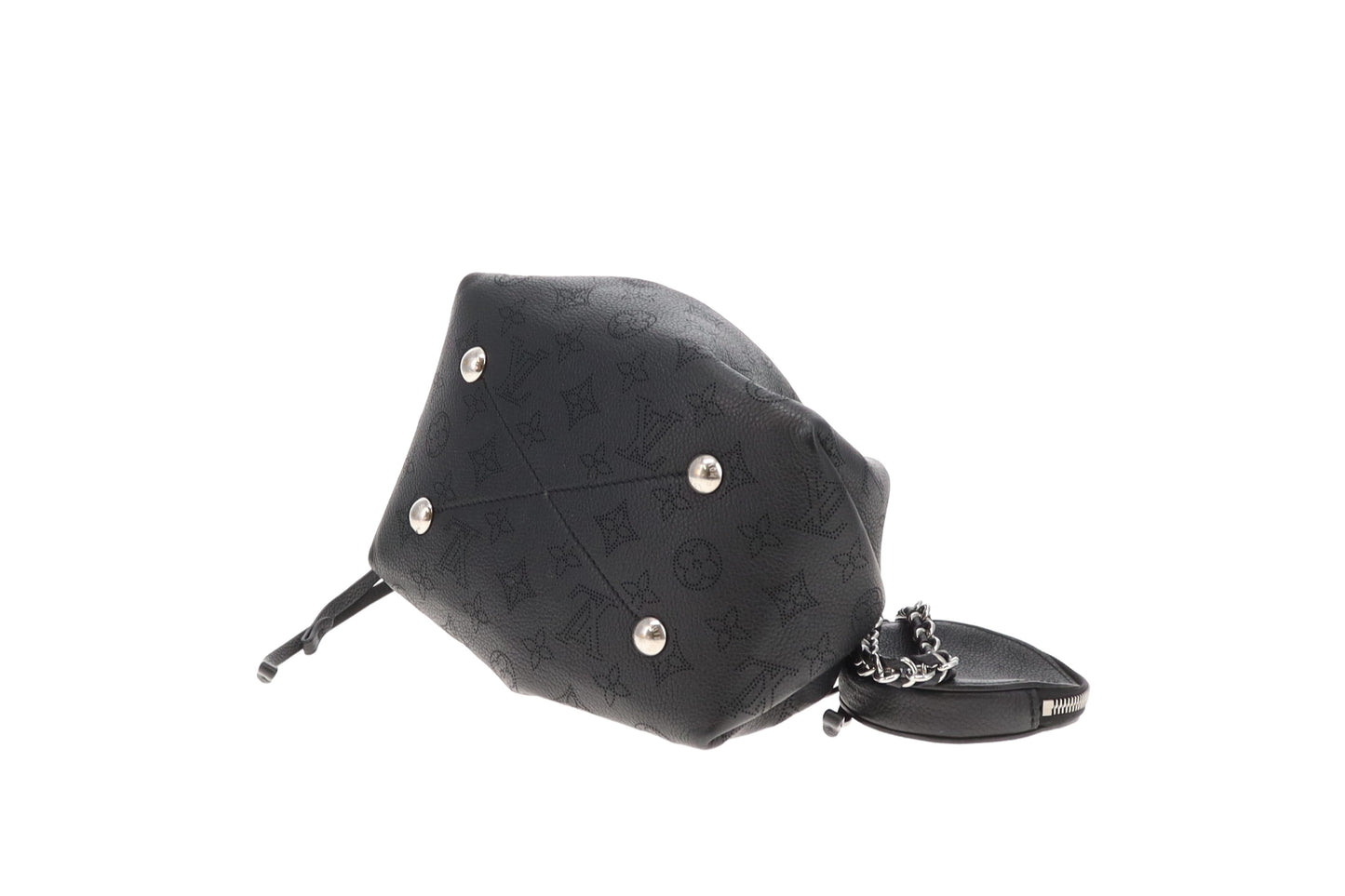 Louis Vuitton Bella Bucket Bag Black Mahina (NFID)