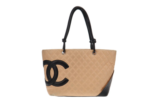 Chanel Beige and Black Cambon Tote Bag 2004/05 (9 series)