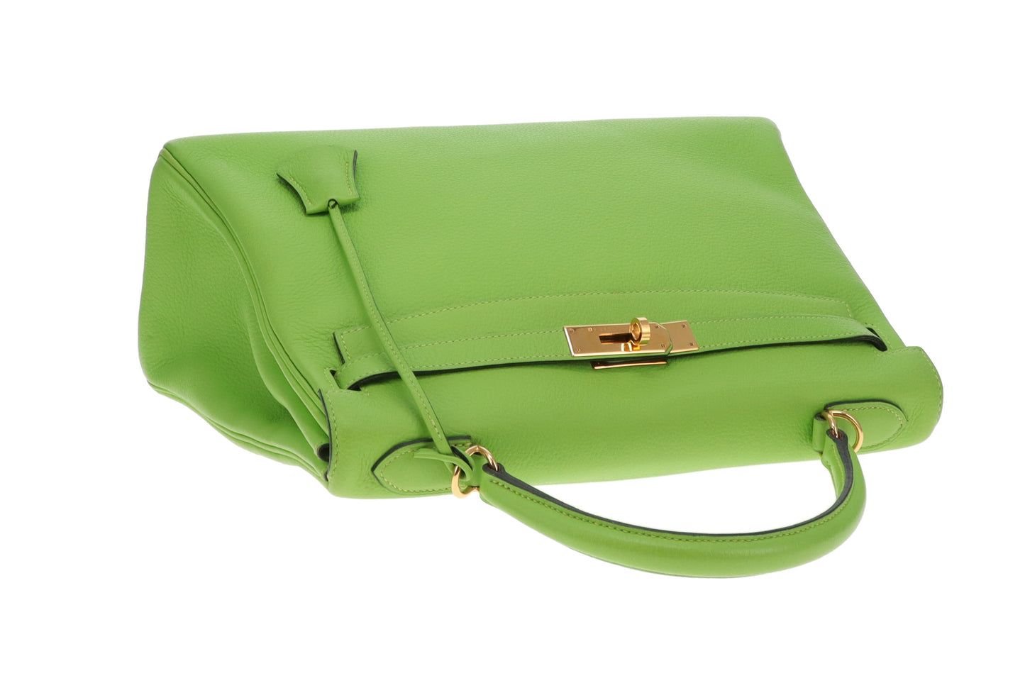 Hermes Kelly 32 Apple Green Togo 2002 Gold Hardware