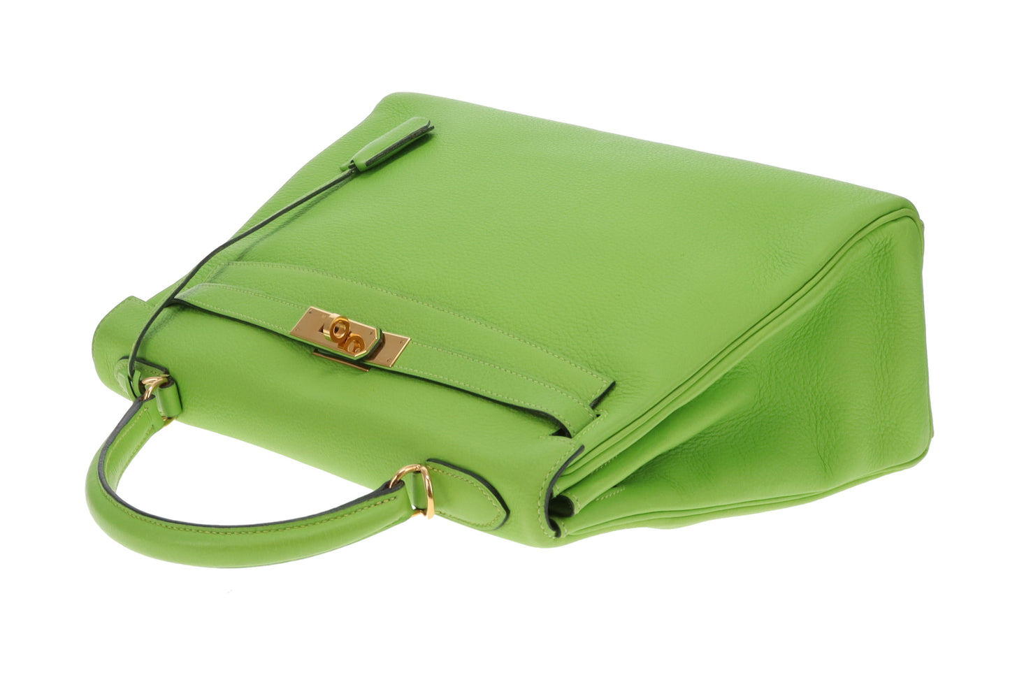 Hermes Kelly 32 Apple Green Togo 2002 Gold Hardware