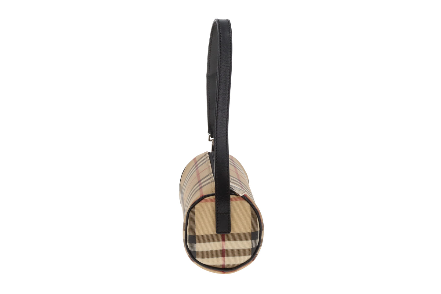 Burberry Barrel Pochette Check Coated Canvas