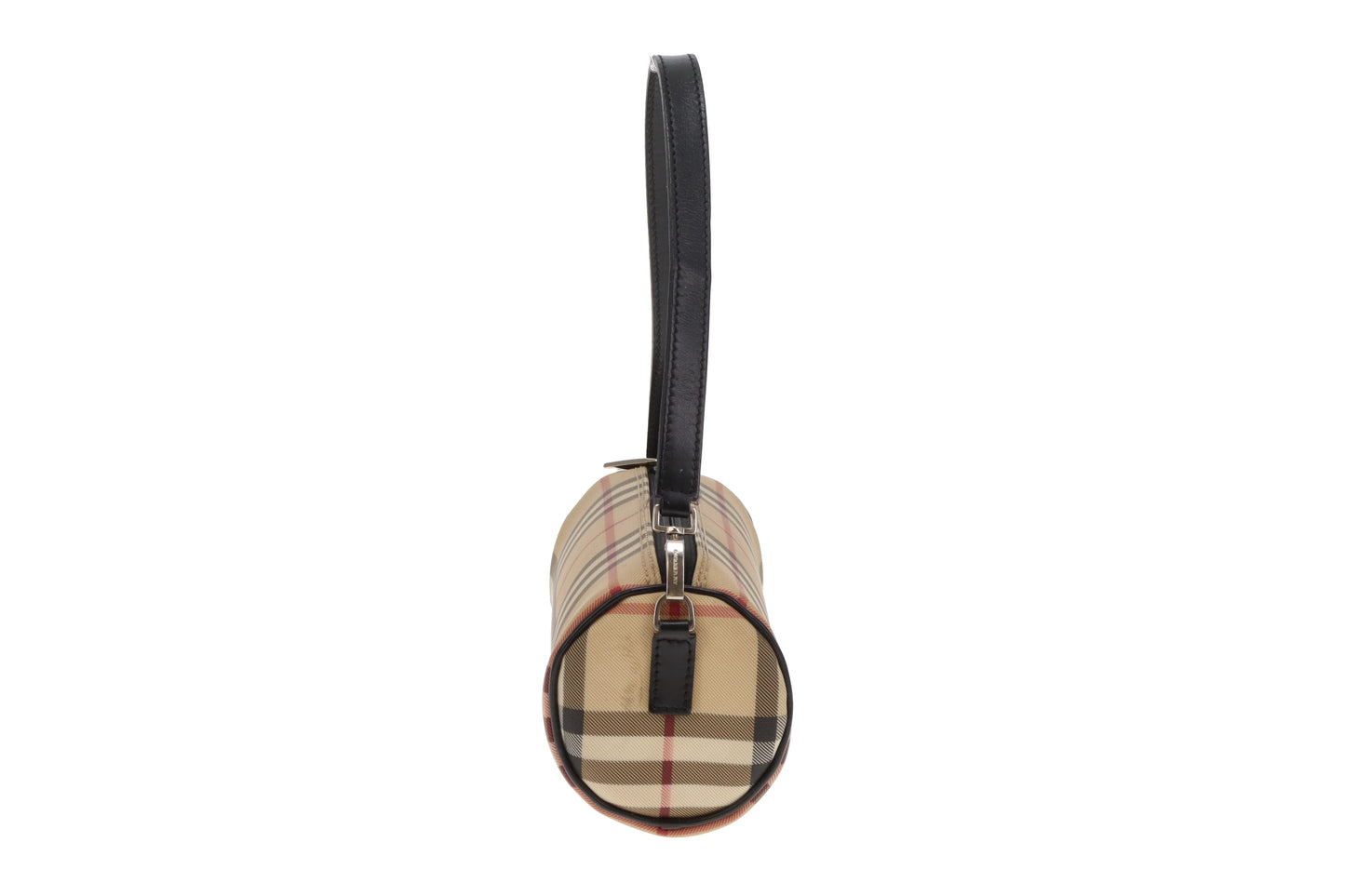 Burberry Barrel Pochette Check Coated Canvas