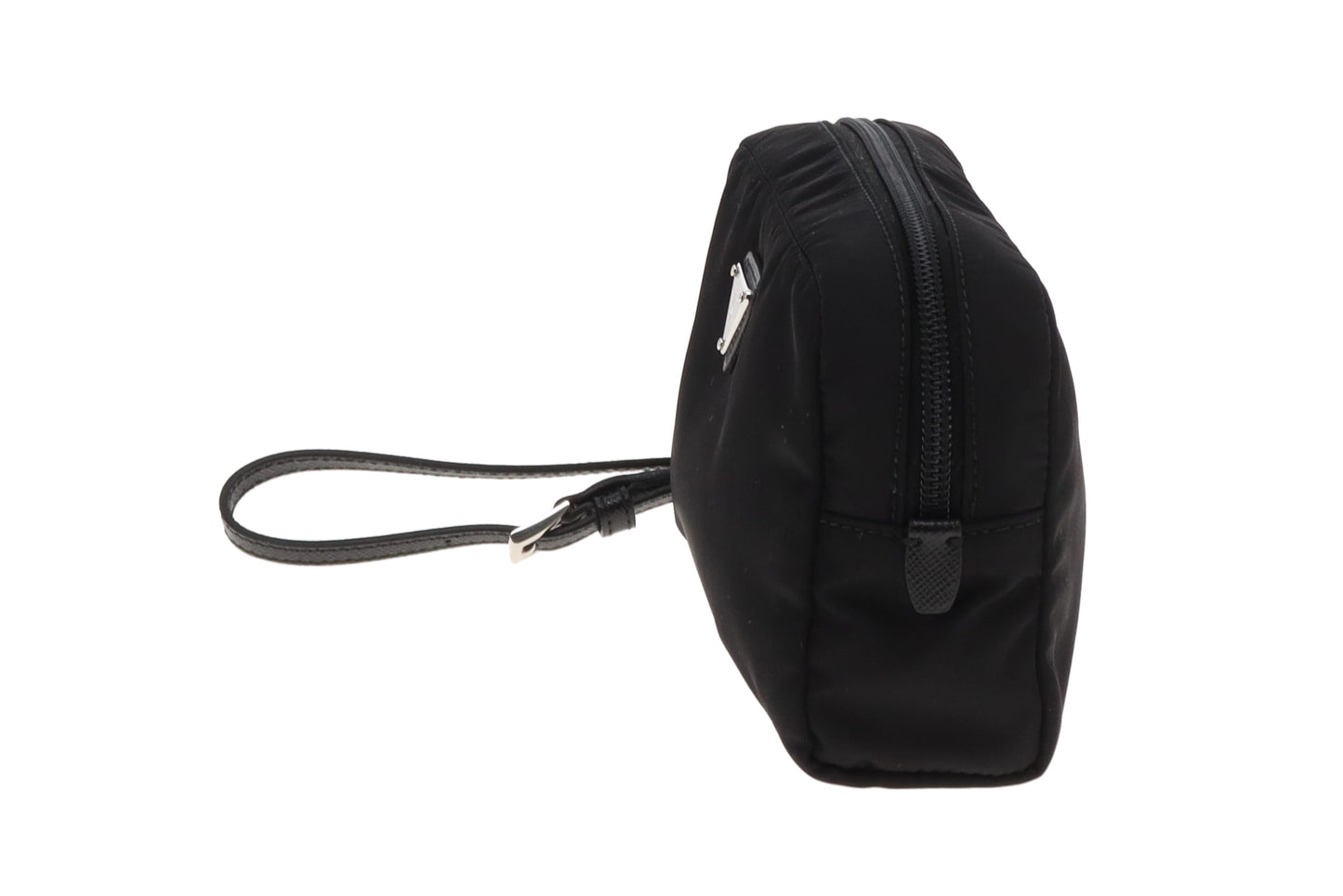 Prada Wristlet Black Nylon and Saffiano