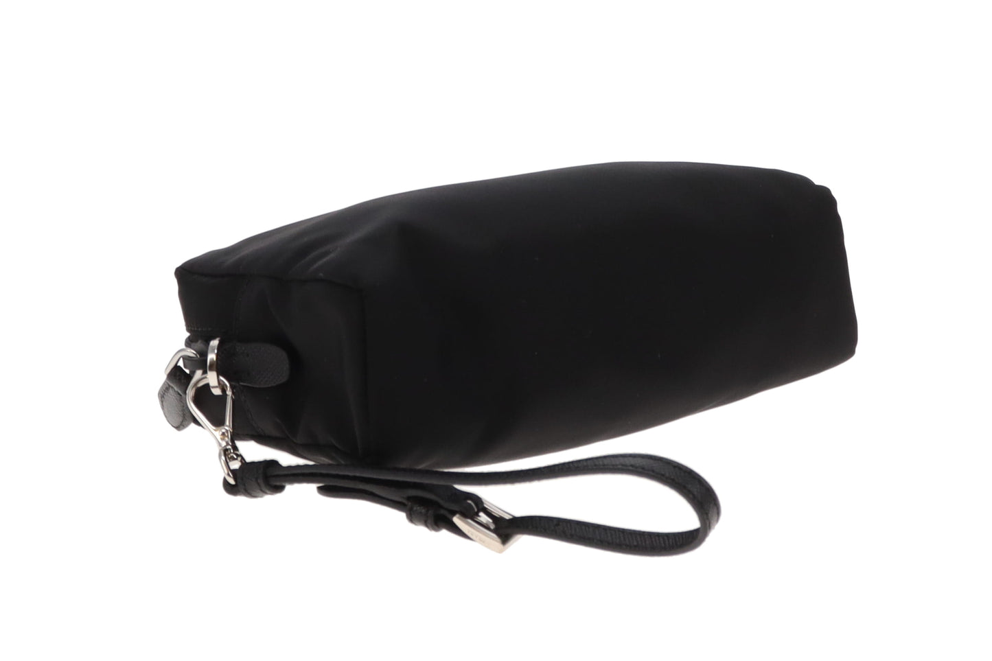 Prada Wristlet Black Nylon and Saffiano