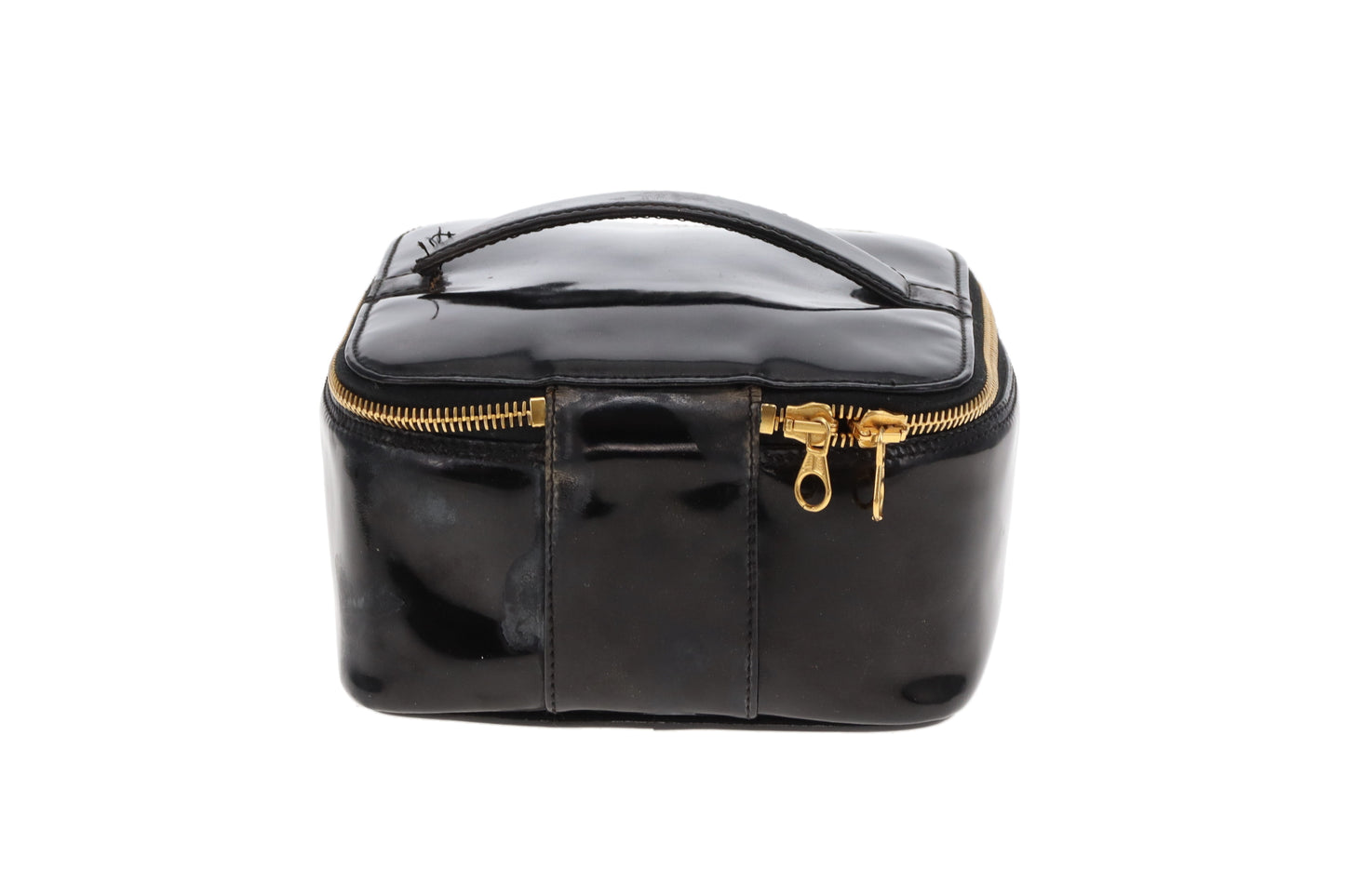 Chanel Vanity Flat Bag Black Patent 1997/99