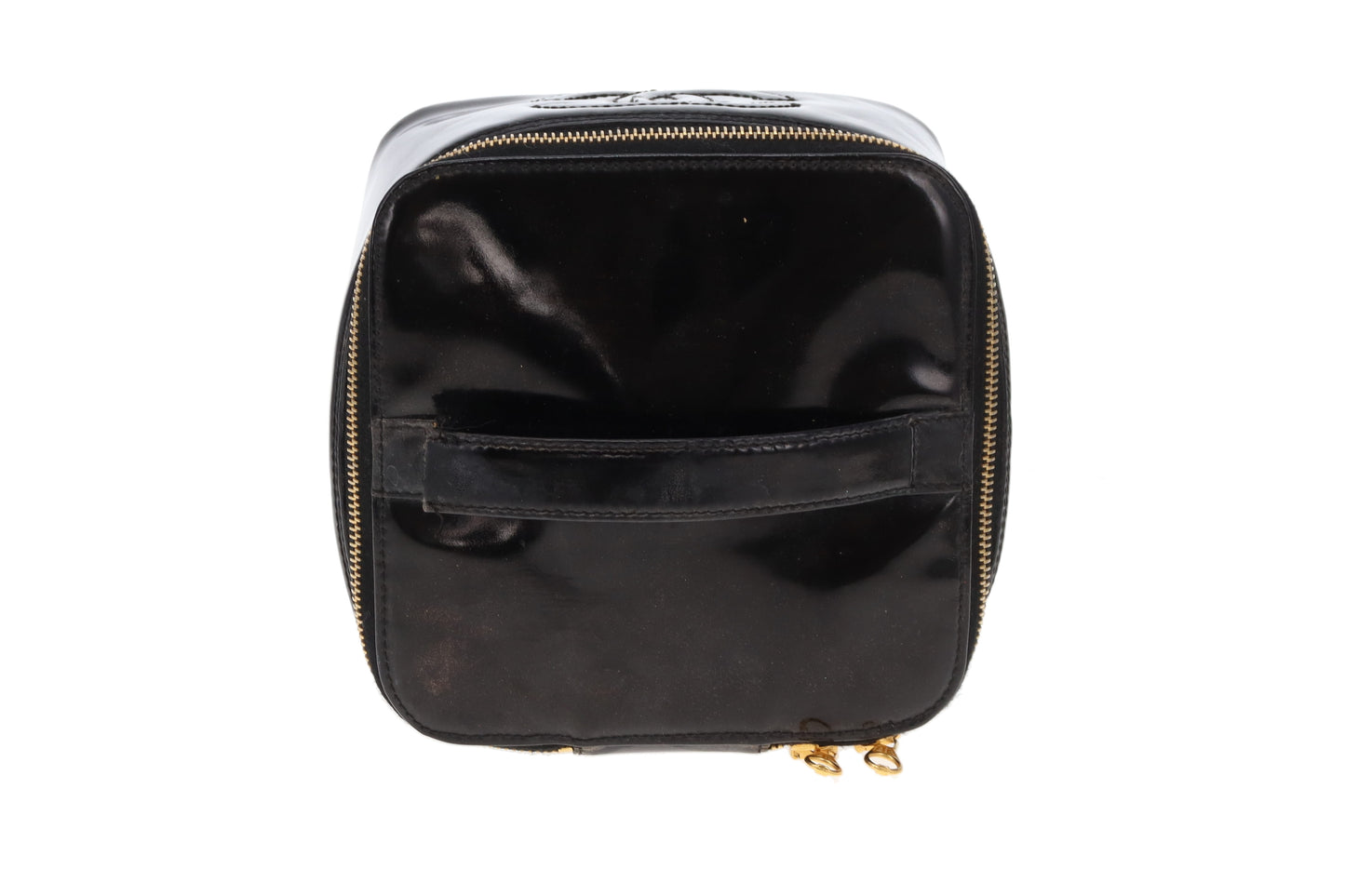 Chanel Vanity Flat Bag Black Patent 1997/99