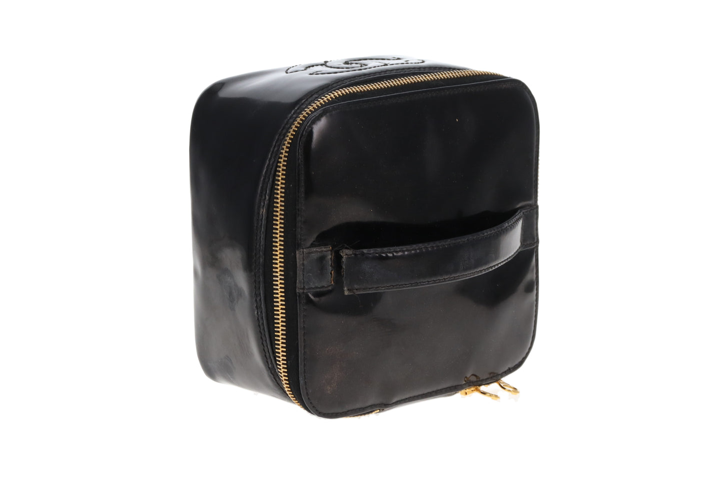 Chanel Vanity Flat Bag Black Patent 1997/99
