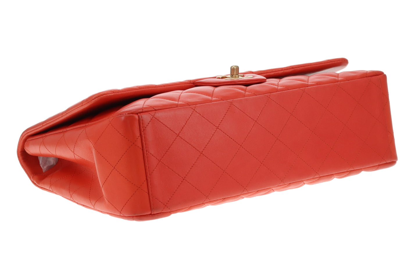 Chanel Classic Maxi Single Flap Coral Brushed GHW 2009/10