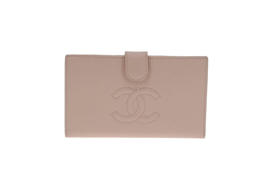 Chanel Wallet Pale Pink Caviar Vintage 2004/05