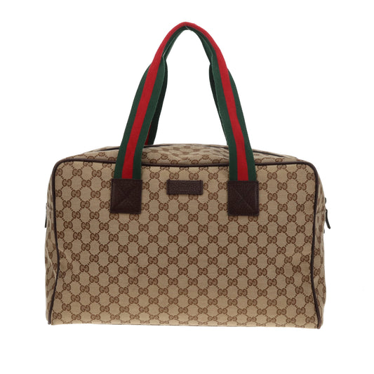 Sac de Voyage Polochon Gucci Web en Toile GG