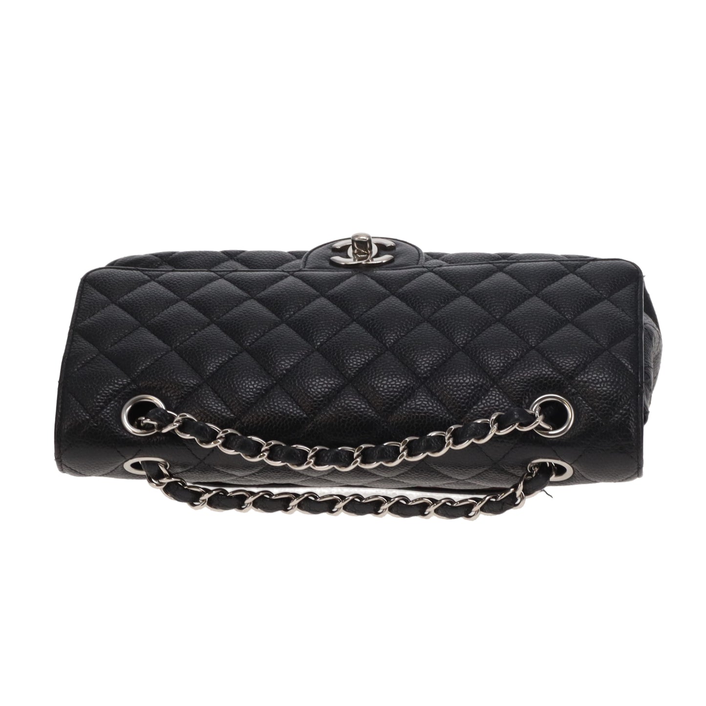 Chanel Classic Medium Double Flap Noir Caviar HW Argent 2011/12