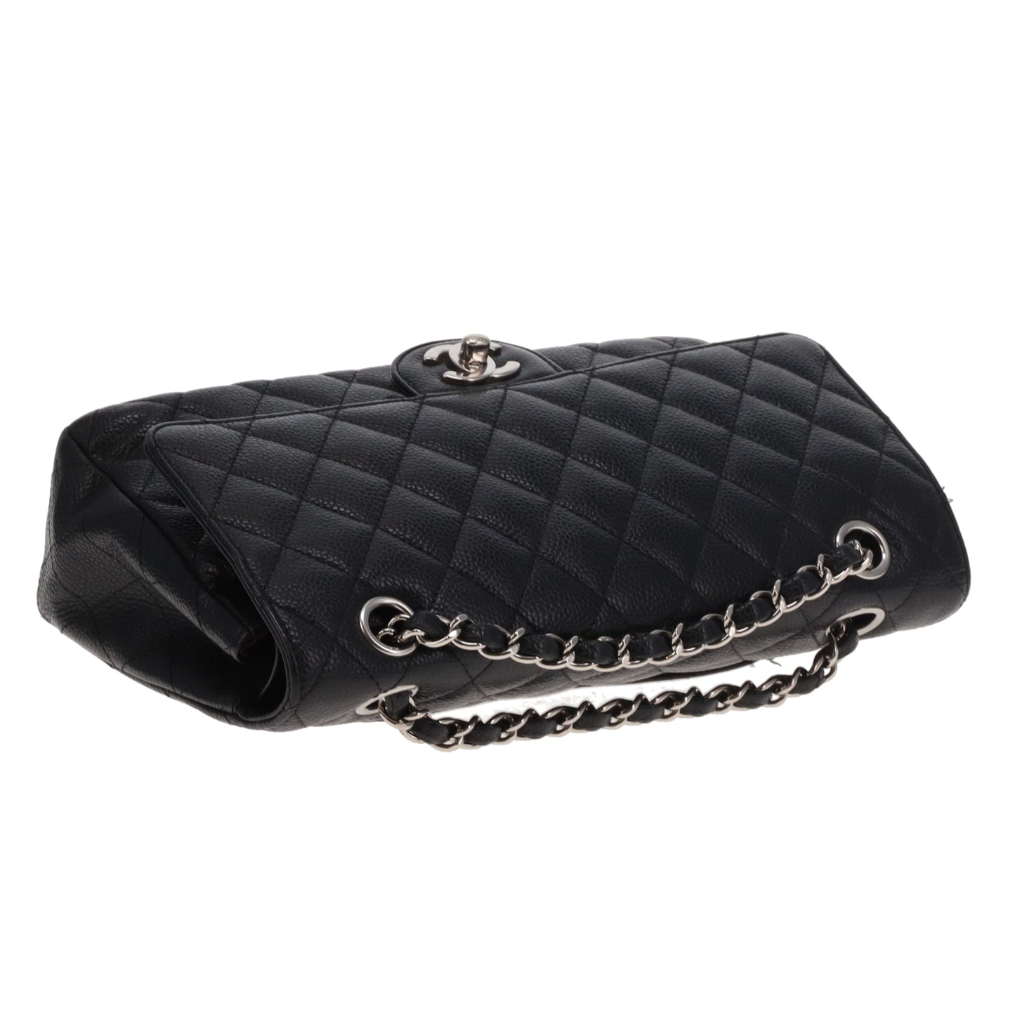 Chanel Classic Medium Double Flap Noir Caviar HW Argent 2011/12