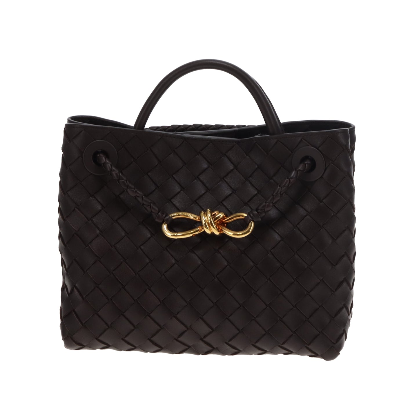 Bottega Veneta Andiamo Small Fondant Intrecciato GHW