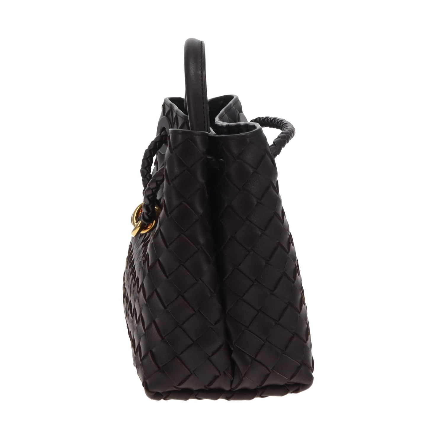 Bottega Veneta Andiamo Small Fondant Intrecciato GHW