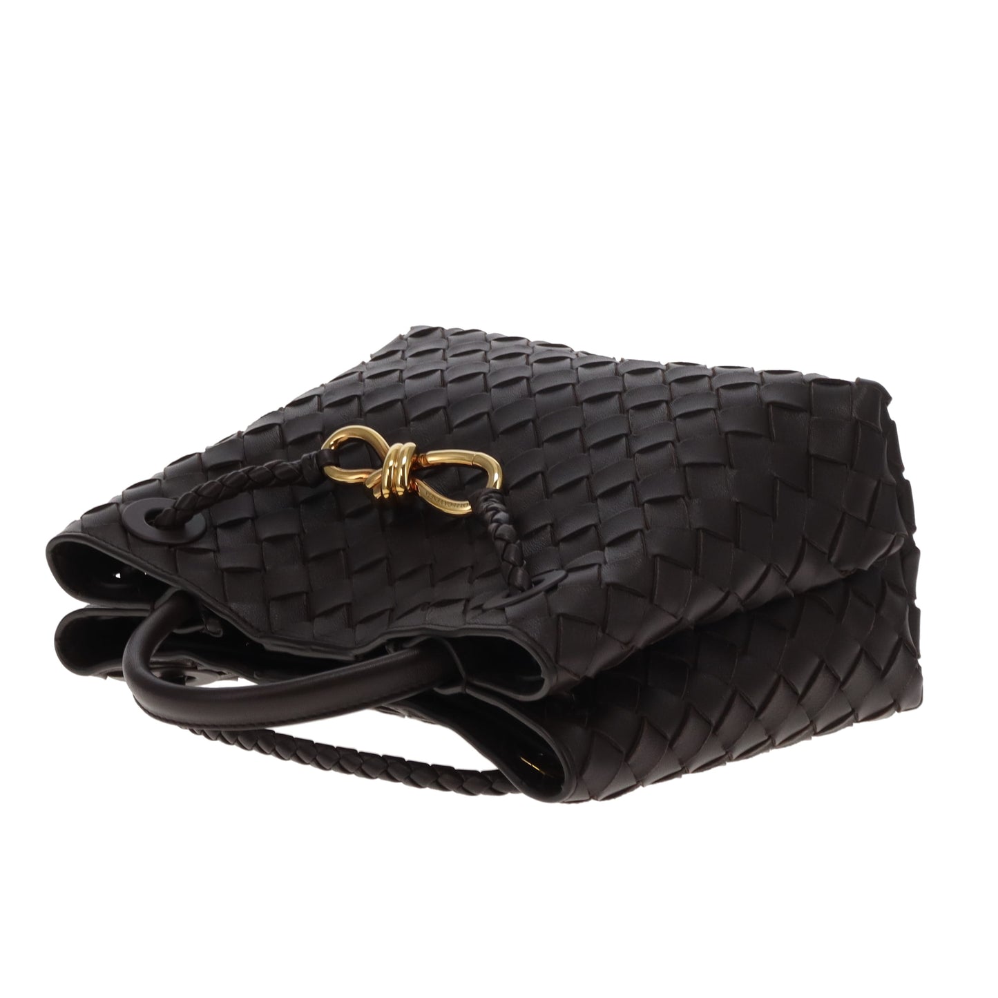 Bottega Veneta Andiamo Small Fondant Intrecciato GHW
