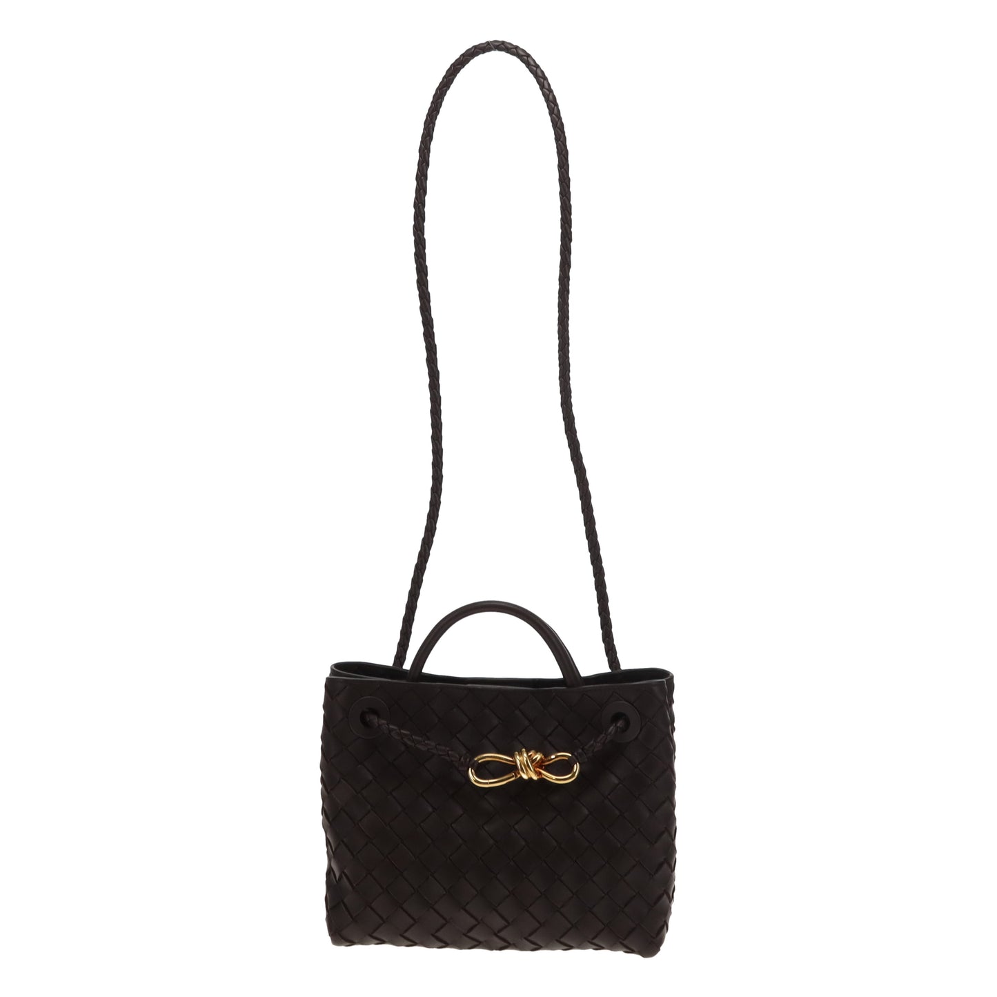 Bottega Veneta Andiamo Small Fondant Intrecciato GHW