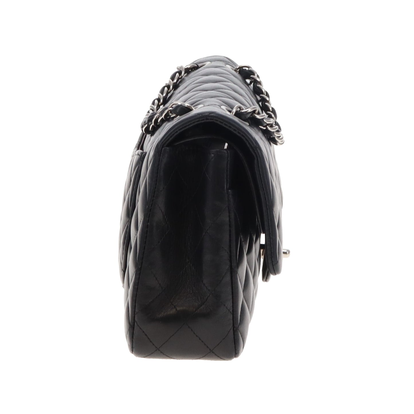 Chanel Classic Double Flap Bag Black Lambskin SHW 2008/09