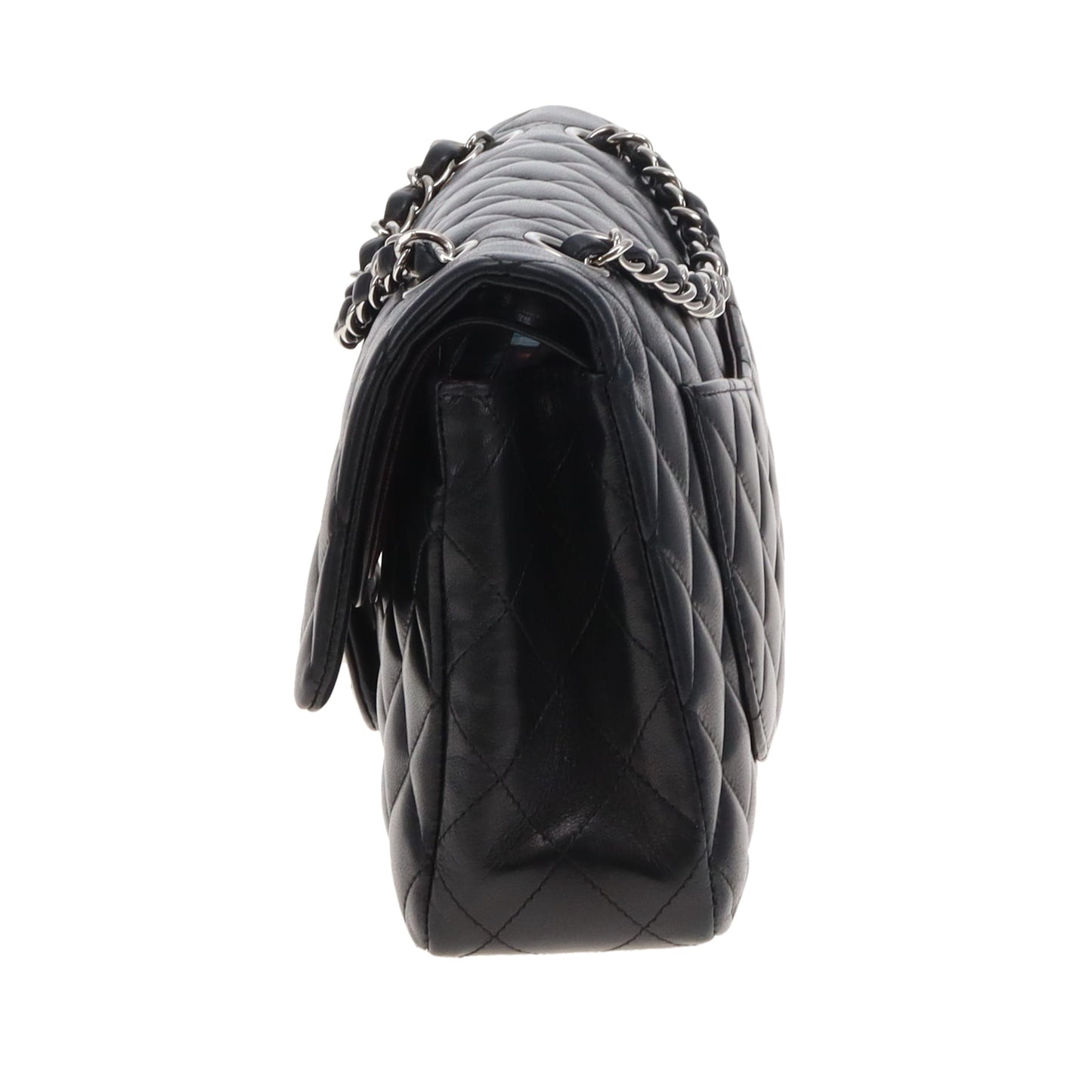 Chanel Classic Double Flap Bag Black Lambskin SHW 2008/09