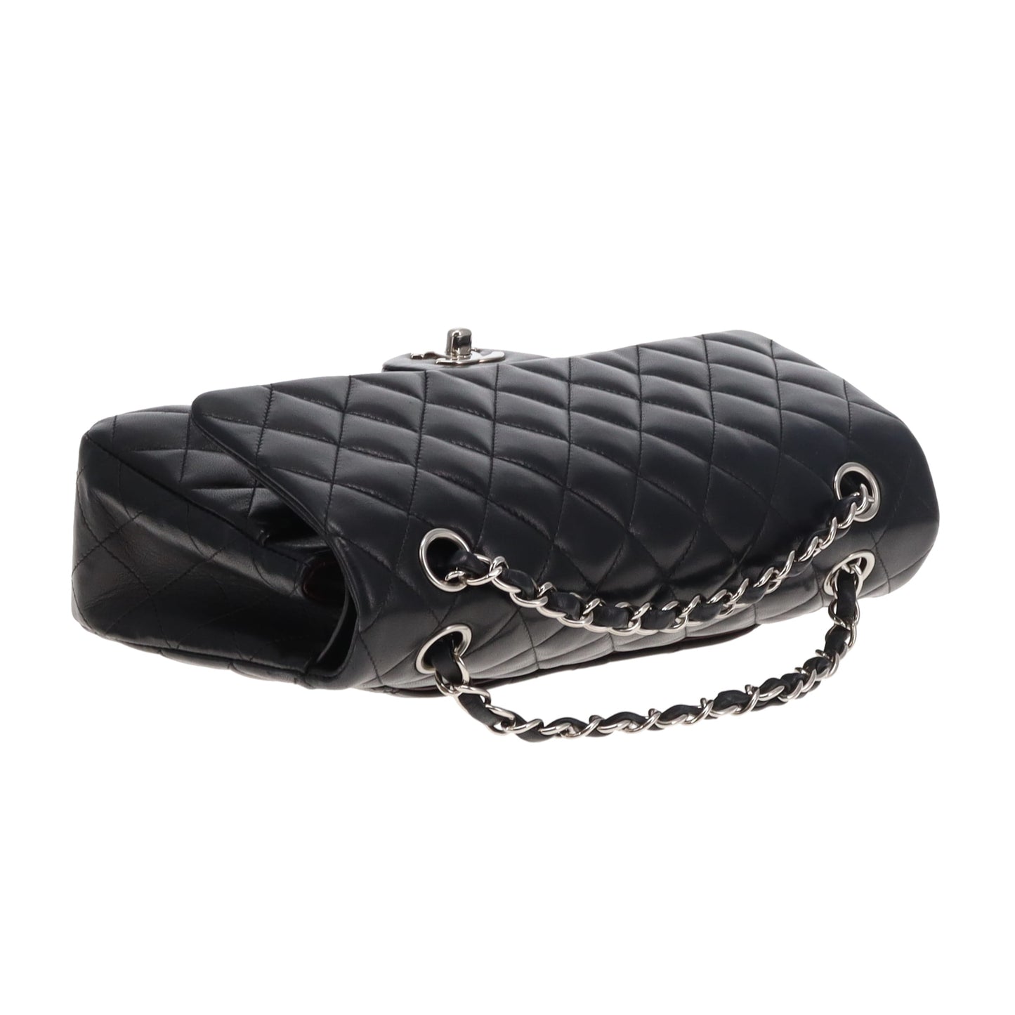 Chanel Classic Double Flap Bag Black Lambskin SHW 2008/09