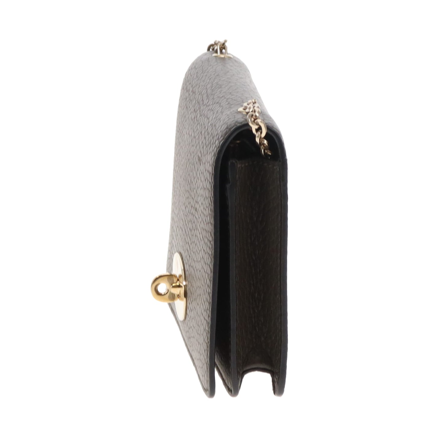 Mulberry Bayswater Clutch on Chain Khaki GHW