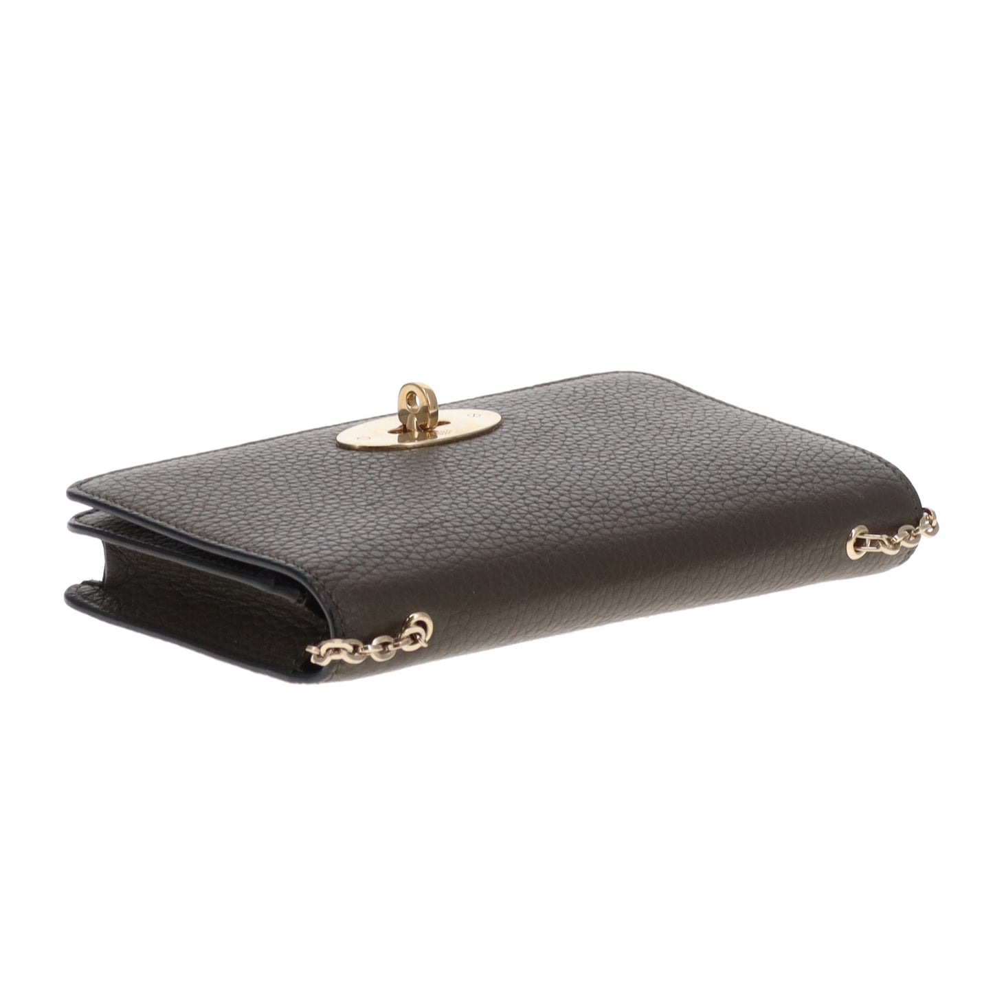 Mulberry Bayswater Clutch on Chain Khaki GHW