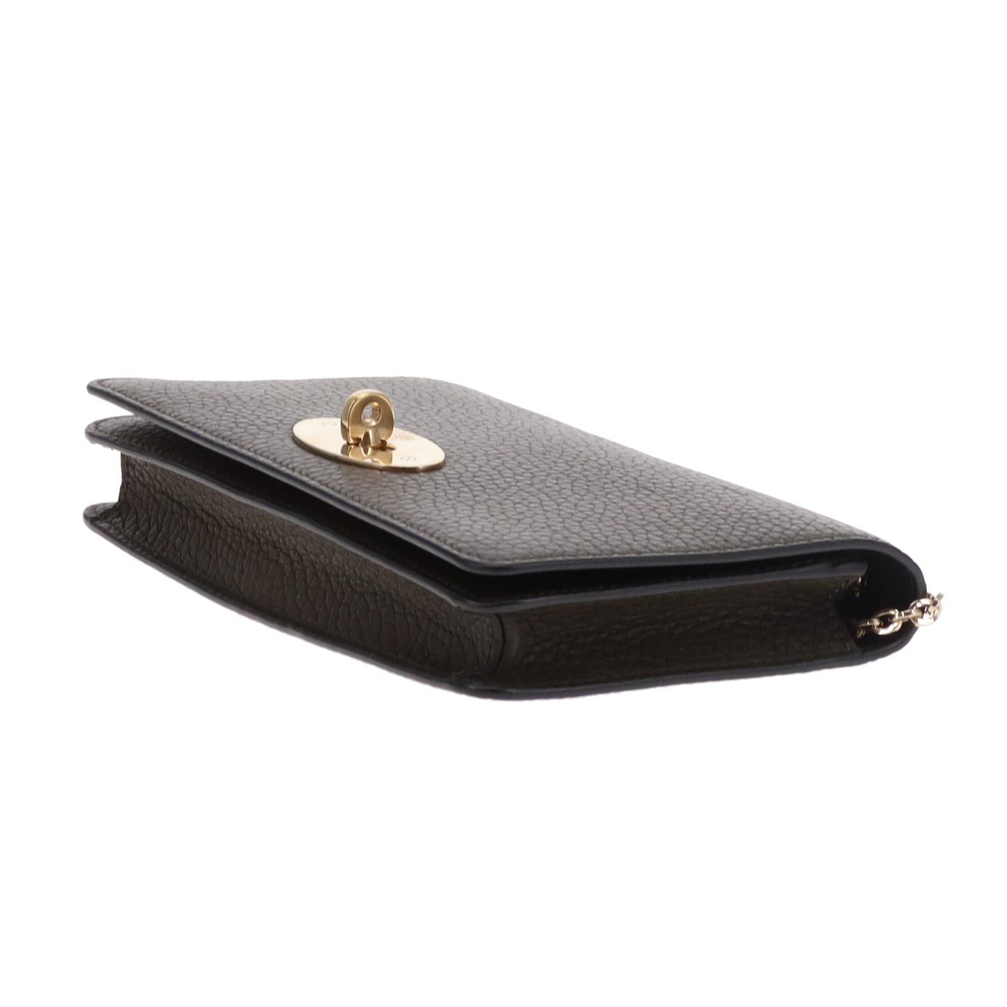 Mulberry Bayswater Clutch on Chain Khaki GHW