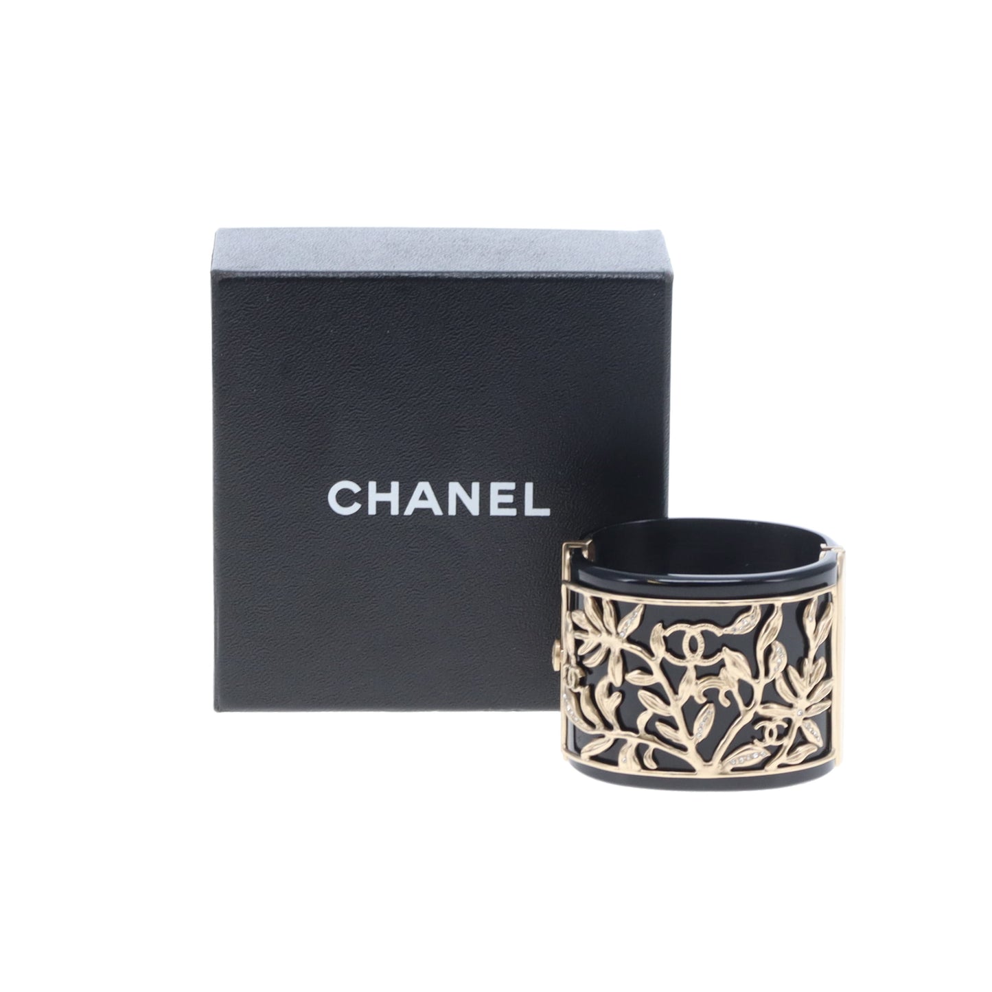 Chanel Hinged Cuff Resin and Goldtone 2009
