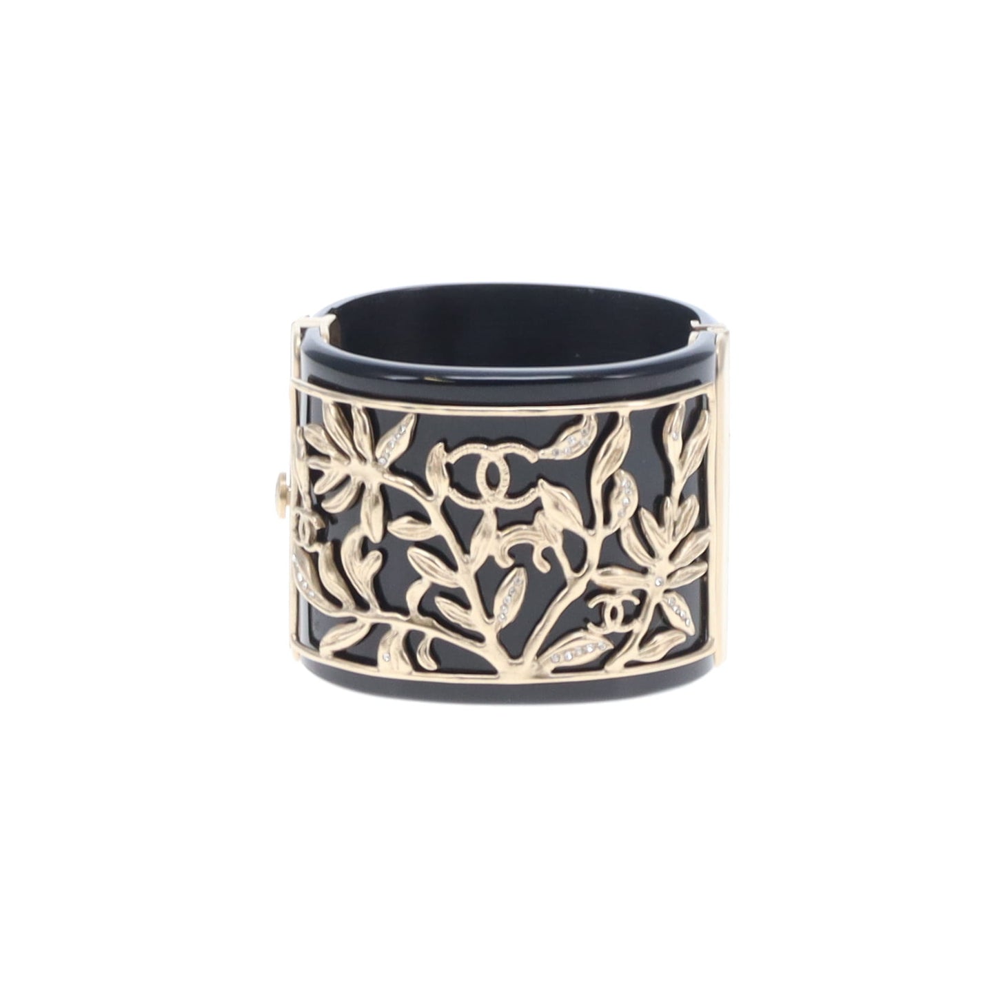 Chanel Hinged Cuff Resin and Goldtone 2009