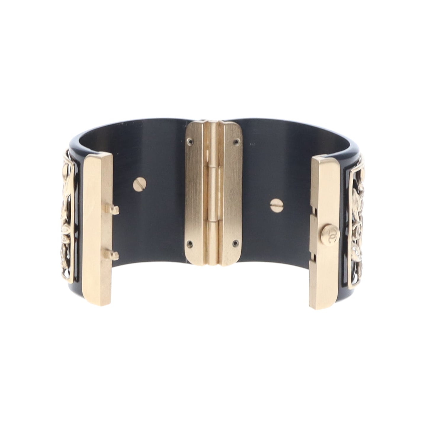 Chanel Hinged Cuff Resin and Goldtone 2009