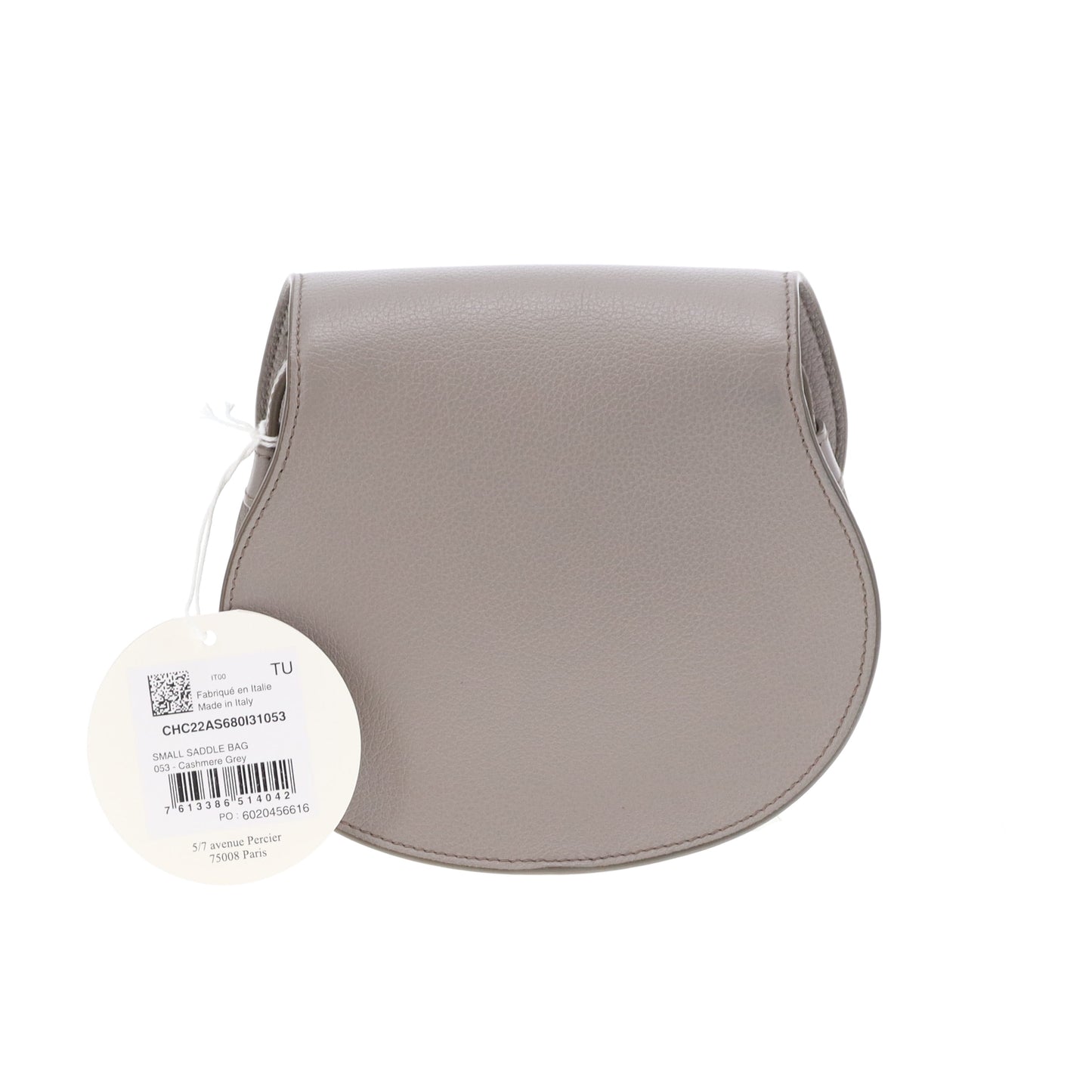 Chloe Marcie Saddle Bag Small Cashmere Grey